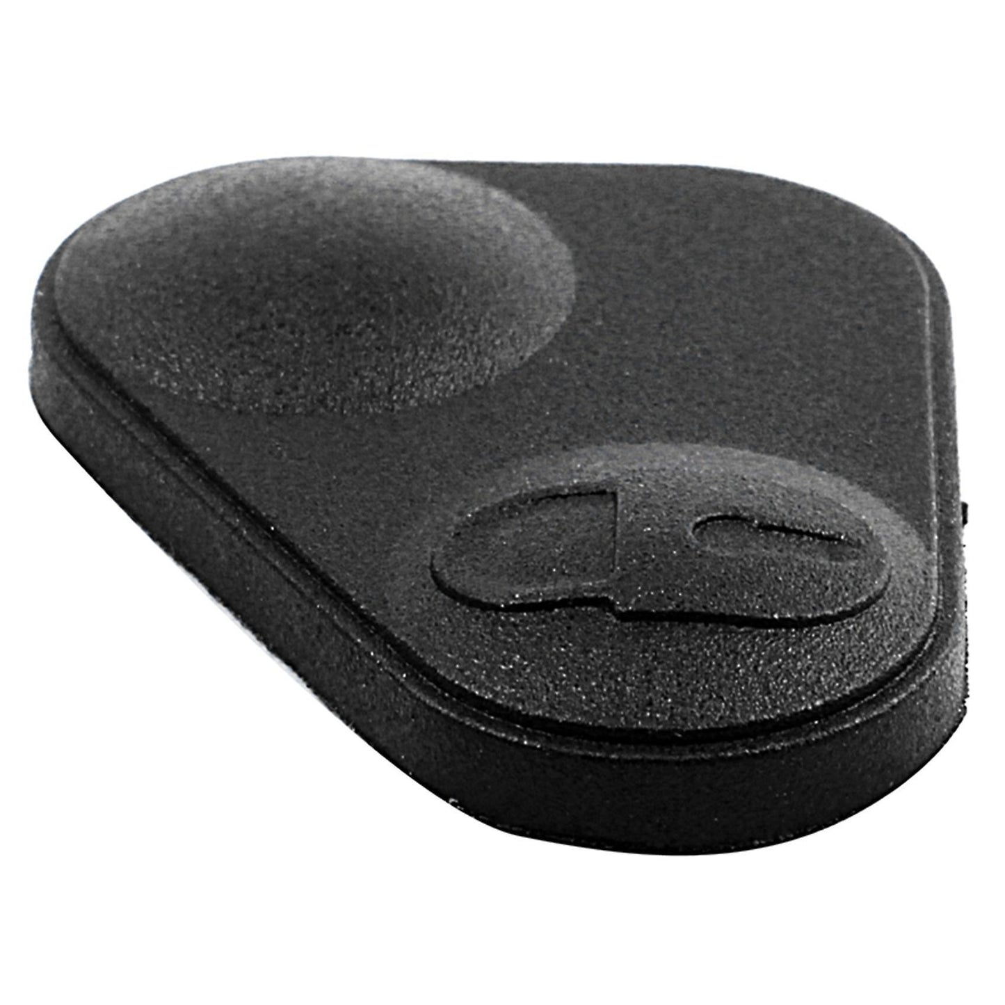 2x Rubber 2-button Remote Key Fobs Pad Cover - Ywc000300 Black