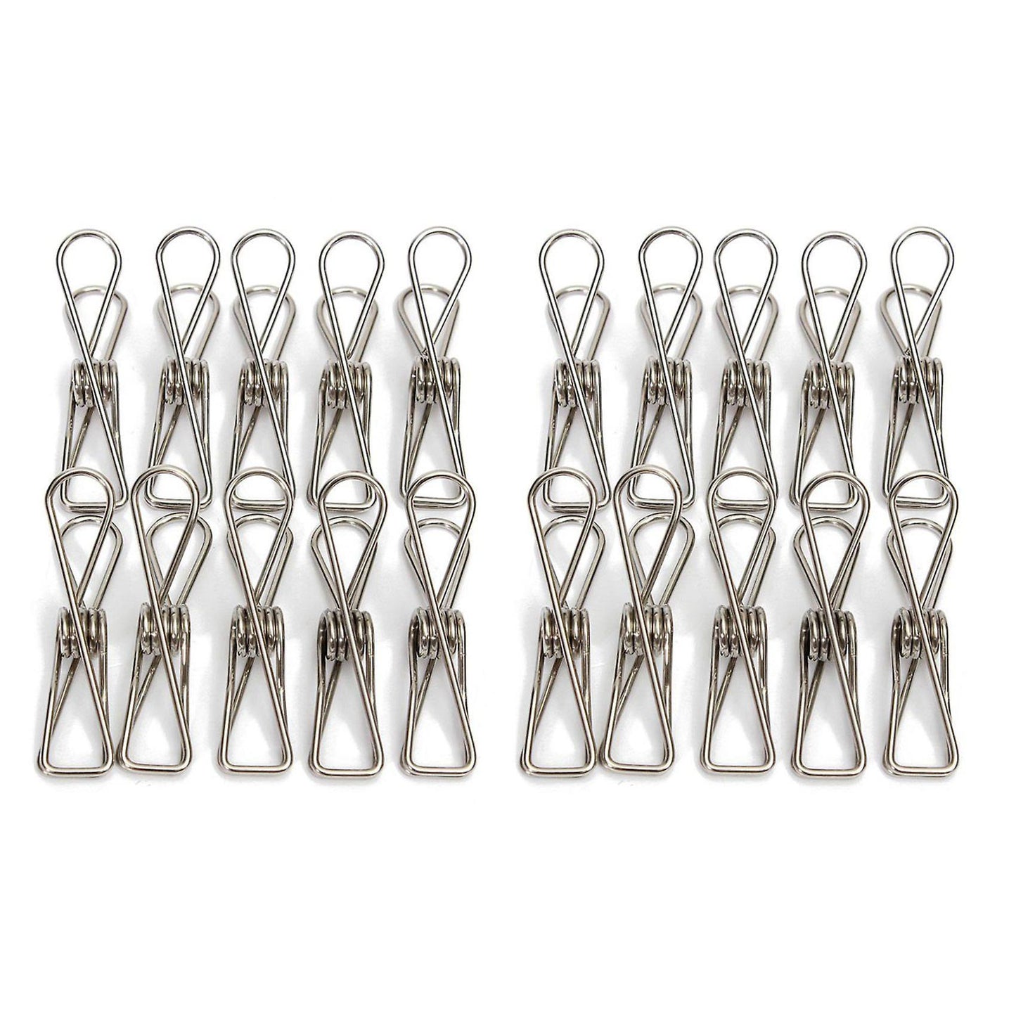 10 Stueck Edelstahl Metall Waescheklammer Waescheklammern Klammern