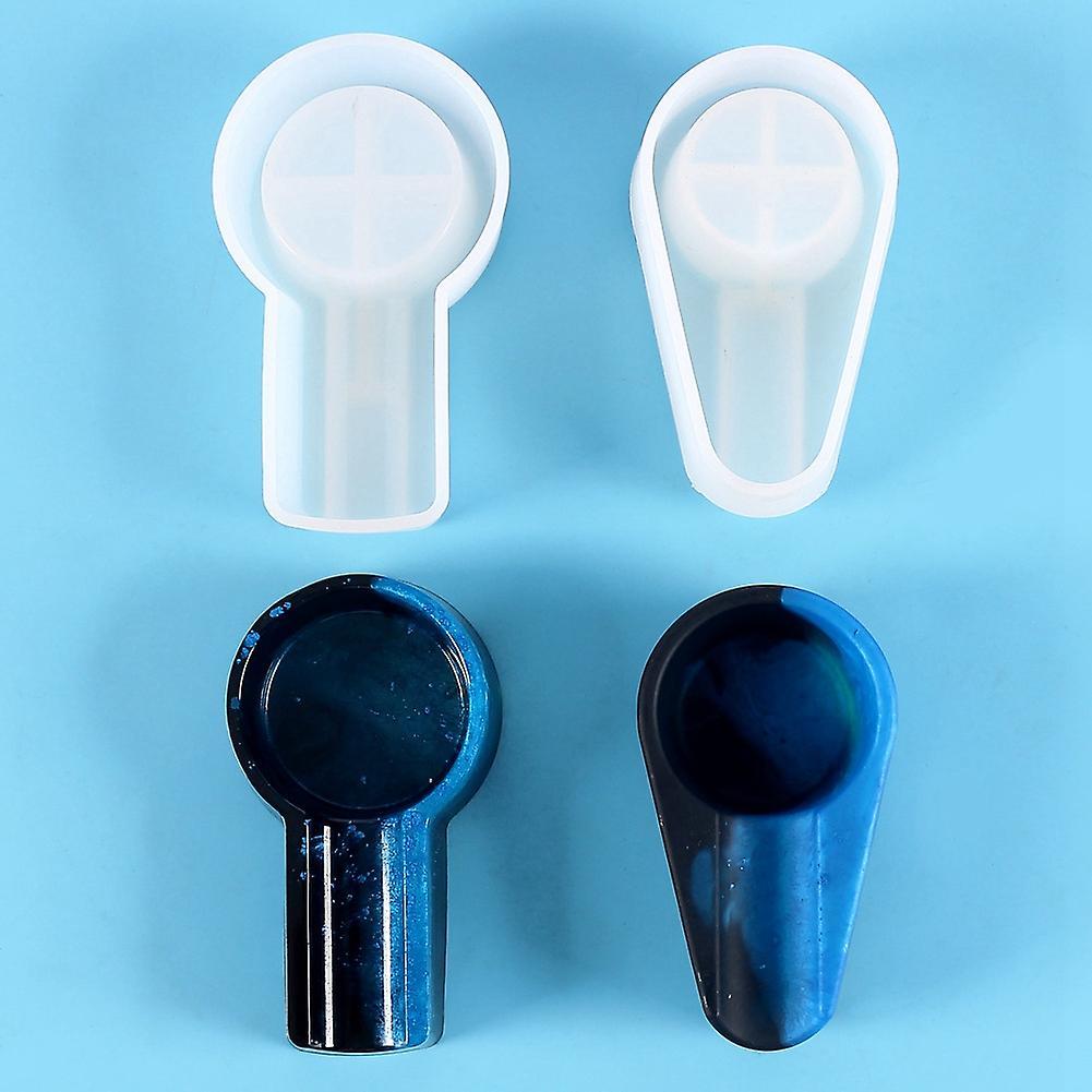 2pcs Diy Crystal Epoxy Ashtray Mold Square Cigar Ashtray Oval Cigar