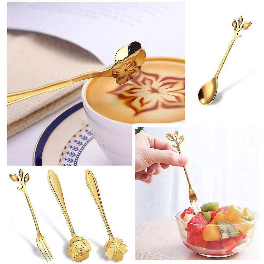 Appetizer Forks Metal Dinner Forks for Dessert Coffee Tea Stirring