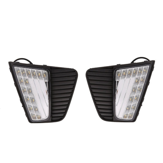 Car Led Daytime Running Light Fog Drl with Yellow Turning Signal Lamp
