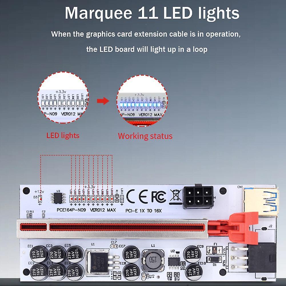 Ver012 Usb 3.0 Pci-e Riser for Video Card X16 Extender for Mining,a