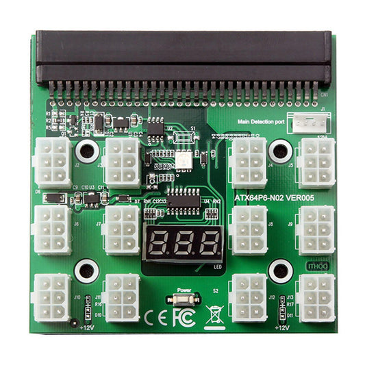Breakout Board for Hp 1200w 750w Psu Gpu Miner Mining Btc Eth