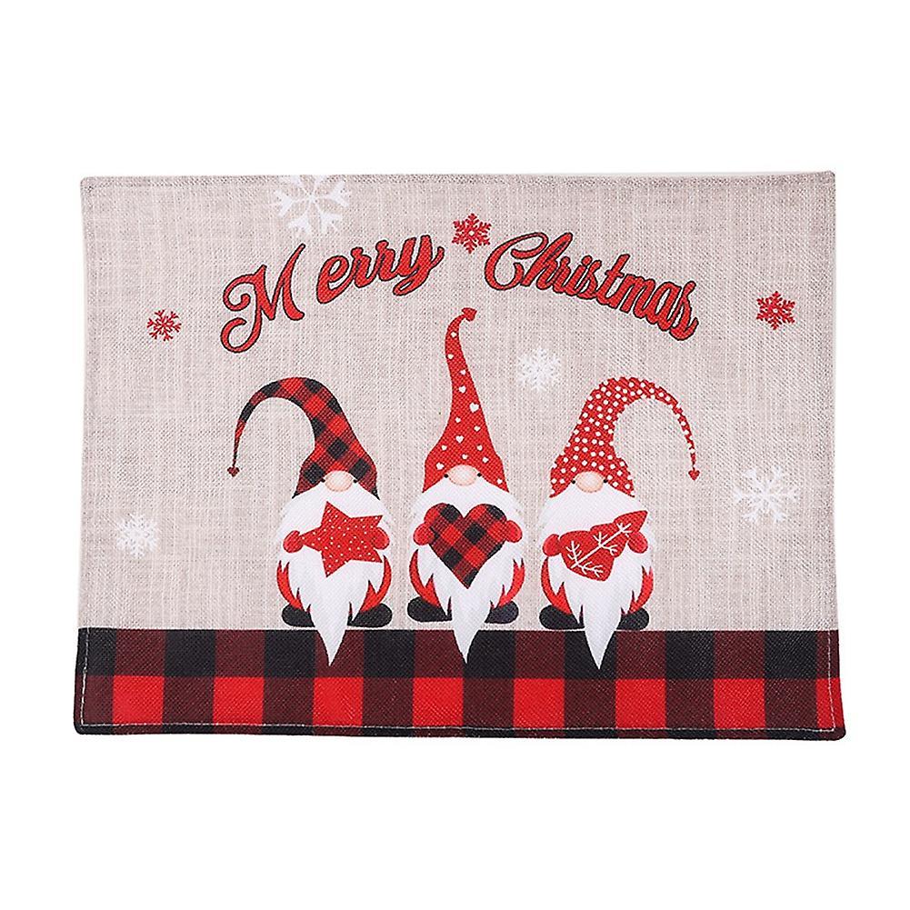 Christmas Decoration Creative Lovely Forest Man Dining Table Mat ,a
