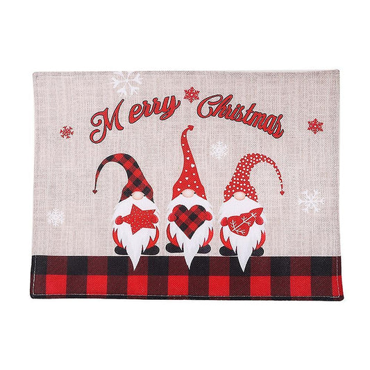Christmas Decoration Creative Lovely Forest Man Dining Table Mat ,a