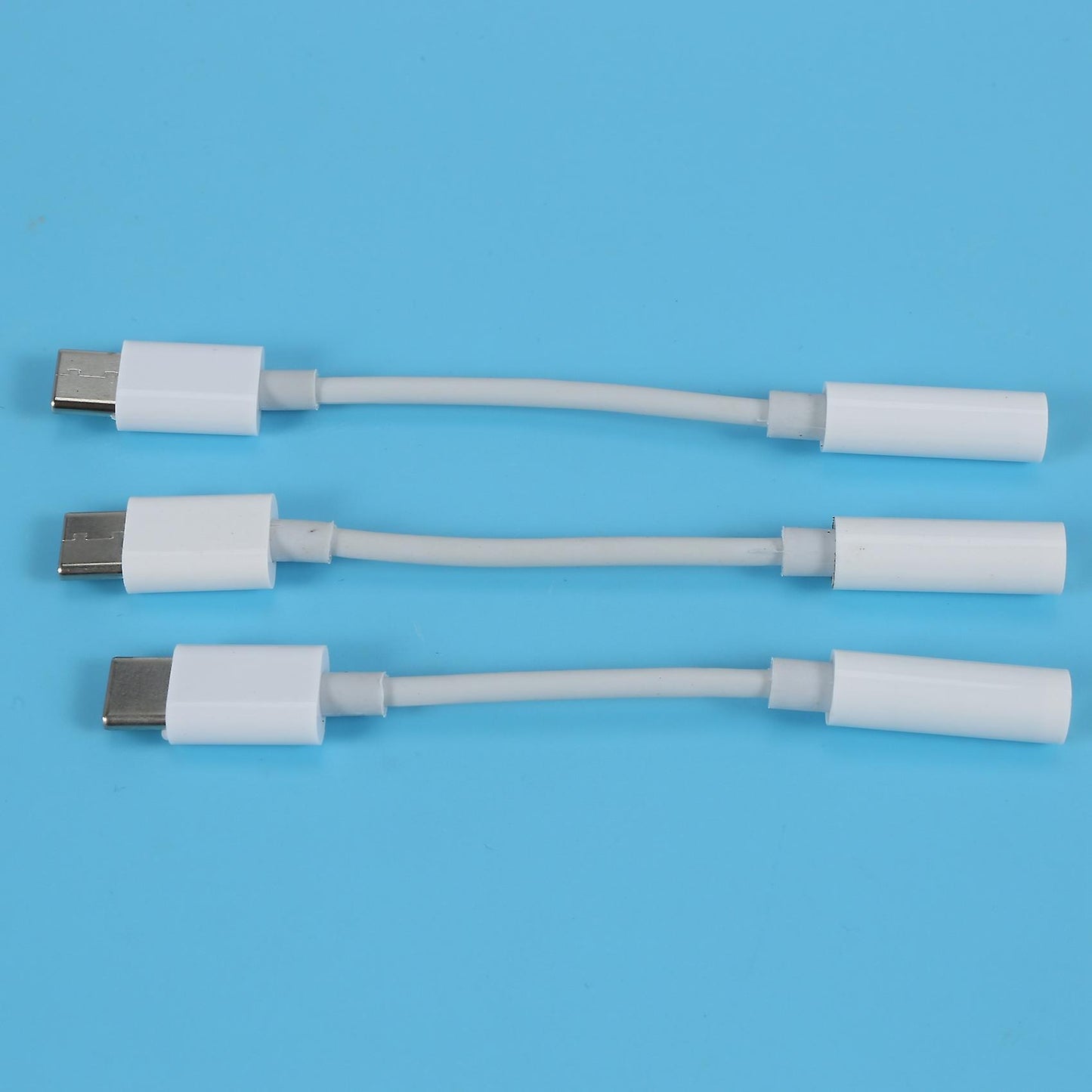 3pcs Type C to 3.5mm Headphone Audio Adapter(black)
