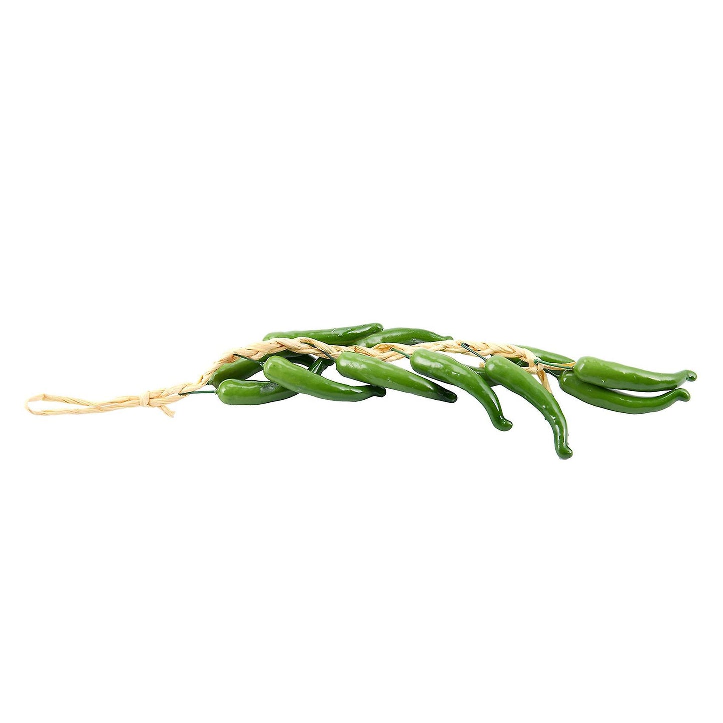 2x Best Artificial Chilli String Hot Peppers Hanging String (green)