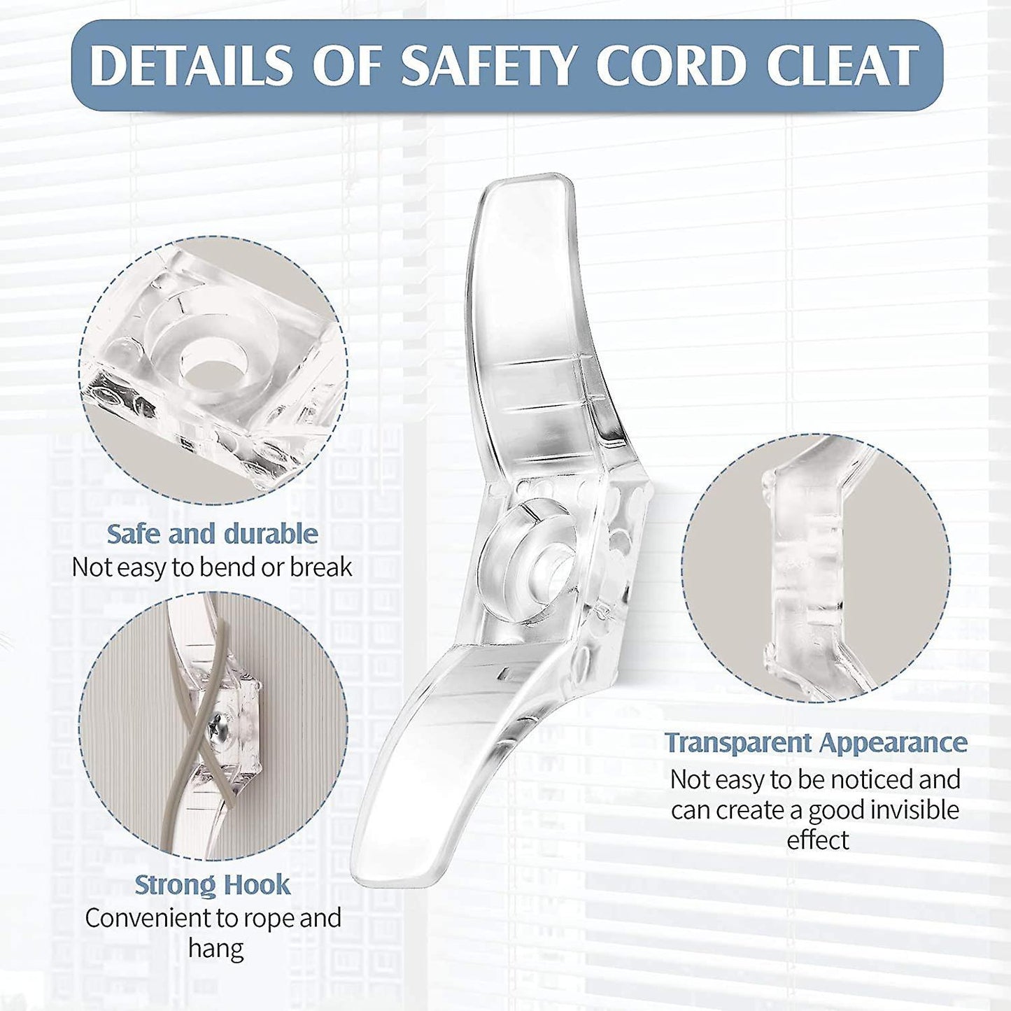 Blind Cord Cleats Safety Rope Cleats Window Cord Cleats Blind Cord