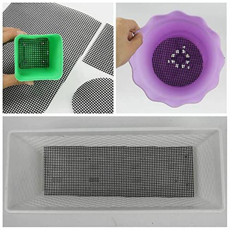 Hole Grid Mat 4 Inch X 12 Inch 5 Pieces Of Gasket-bonsai Drainage Net
