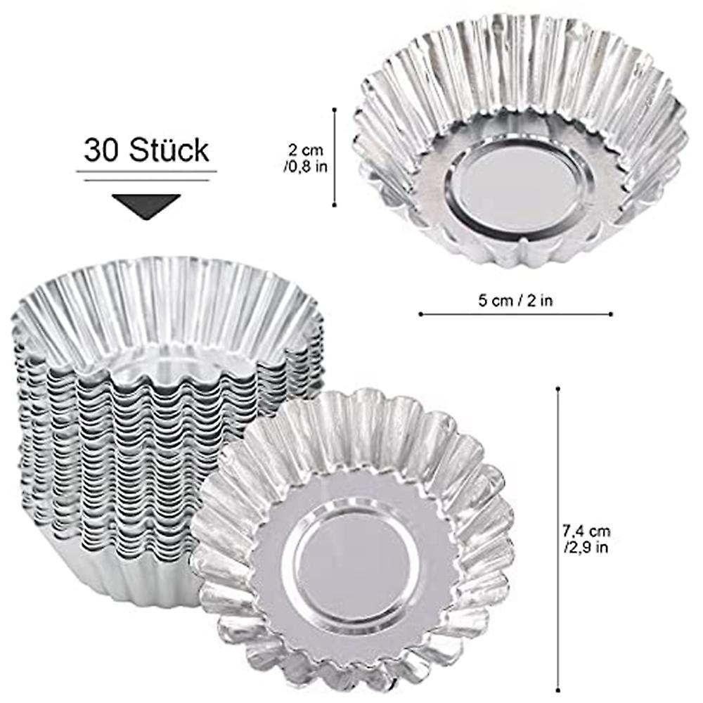 Tartlet Molds 100 Pieces Of Egg Tart Mold for Pudding Muffins Cakes