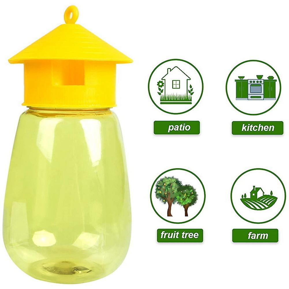 2 Pack Fly Reusable Traps, Fruit Fly Traps Fly Catcher Outdoor