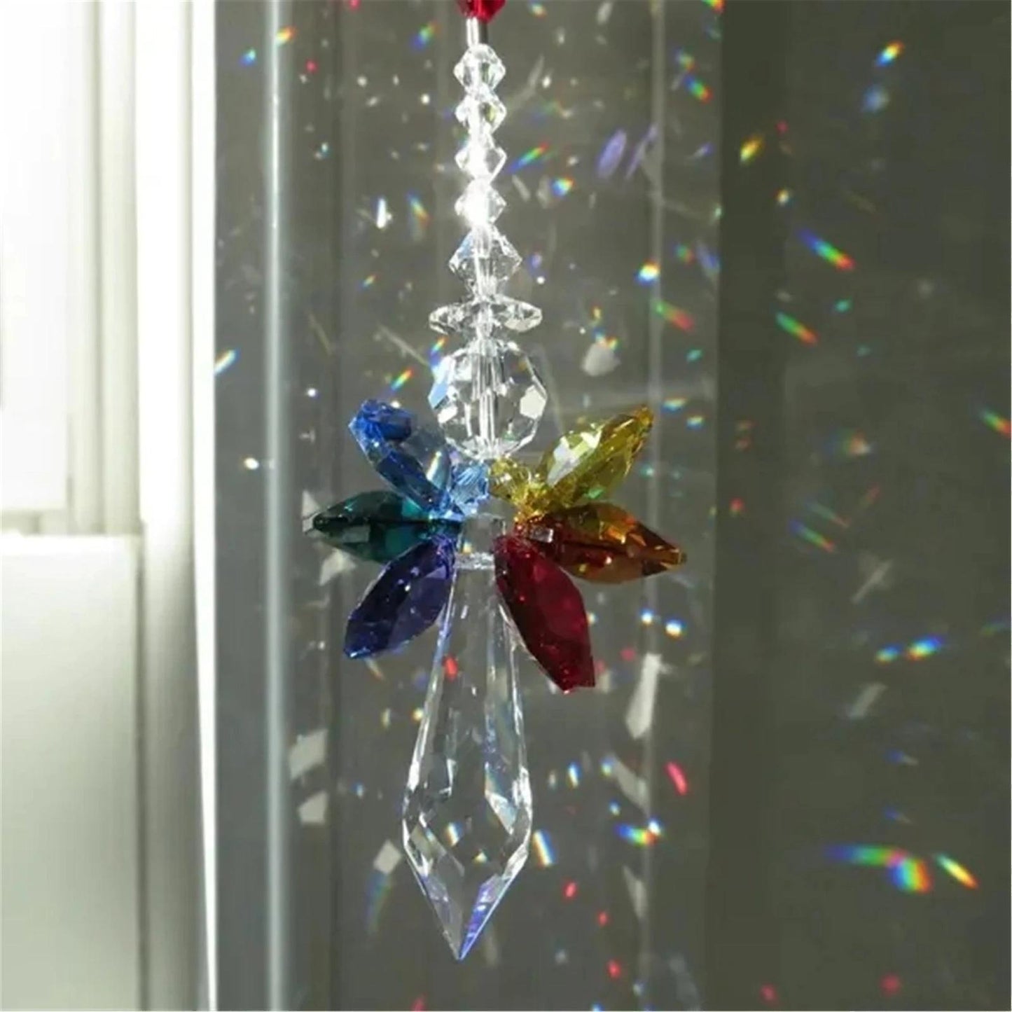 Angel Pendant for Auto Rear View Mirror Hanging Decor -transparent