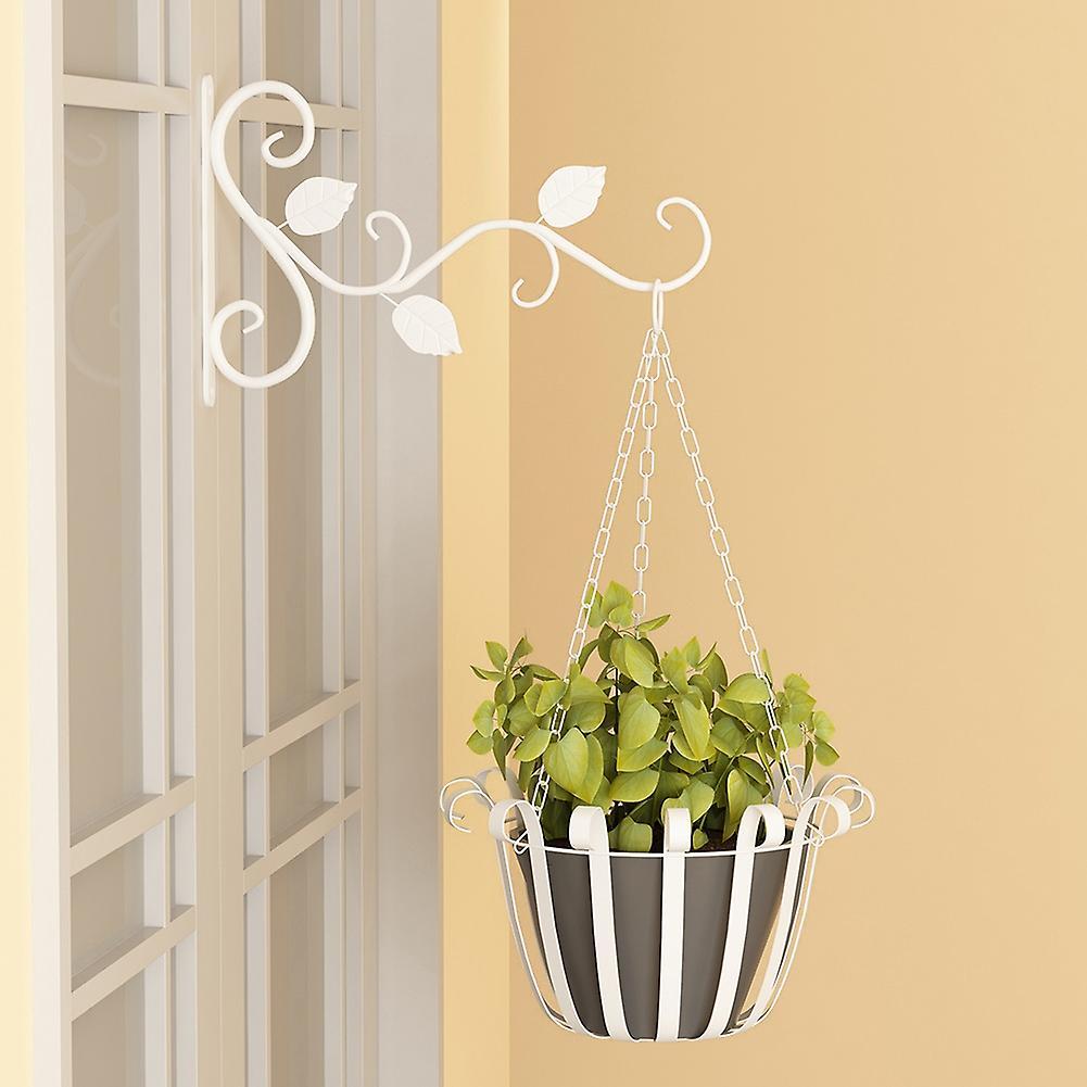 Hanging Flower Wall Hooks for Home Garden Flower Pot Decoration White