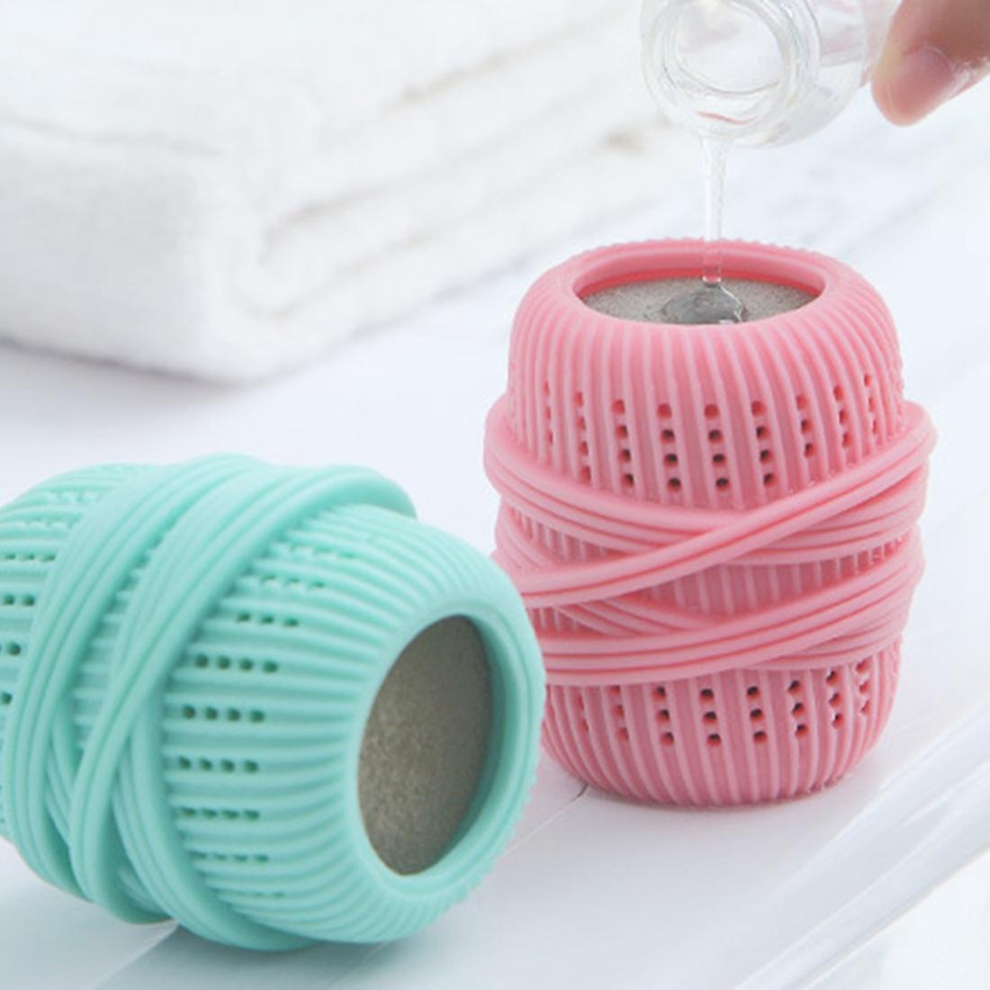 3 Pieces Of Laundry Ball Drum Washing Machine Supplies Dark Green
