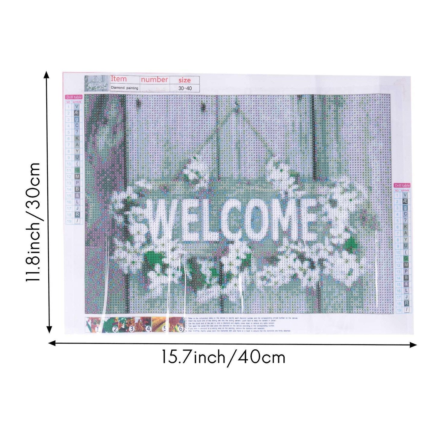 Diy 5d Diamond Painting Kit Round Full Drill Crystal Rhinestone