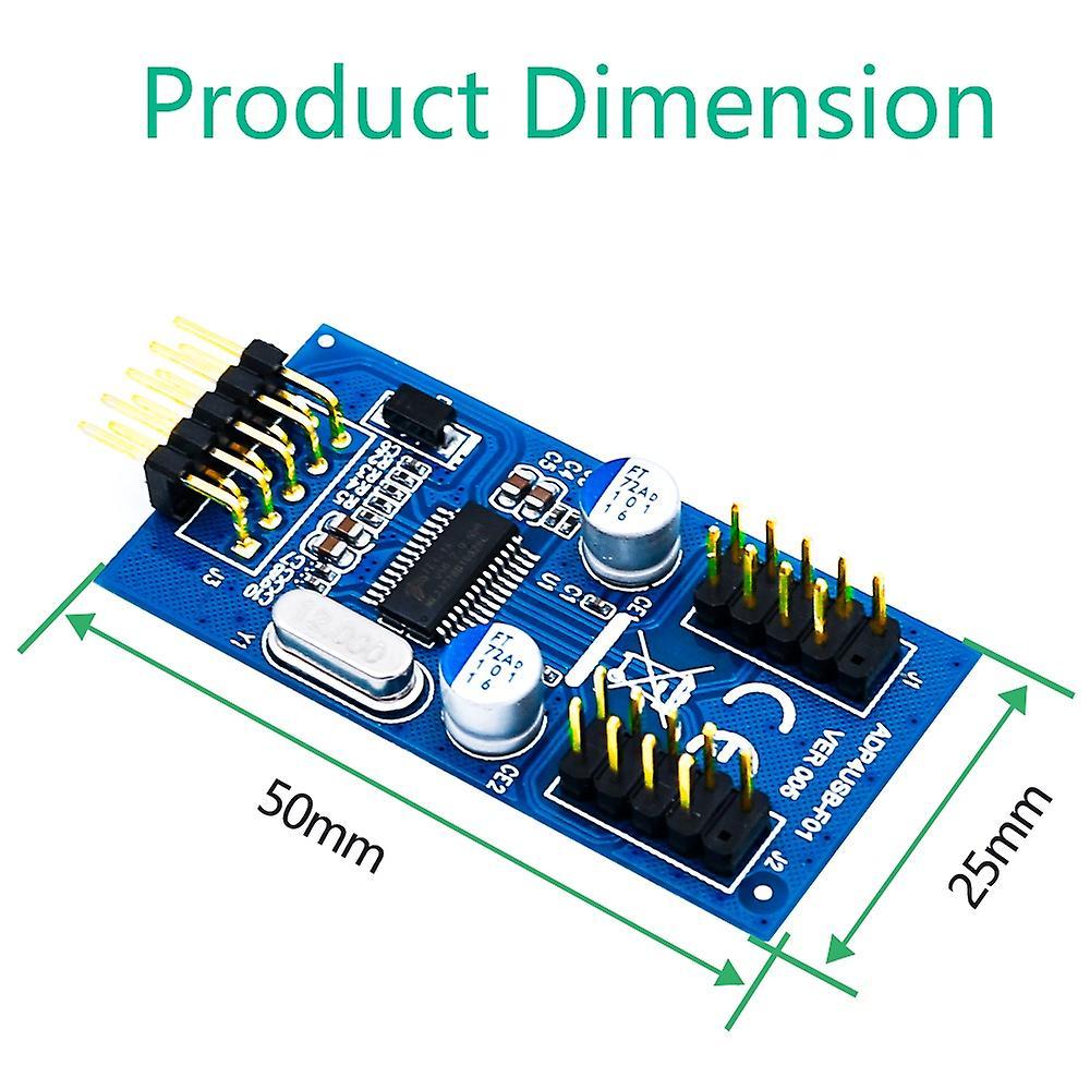 9pin Usb Header Male 1 to 2 Female Usb Hub Extension Card for Desktop