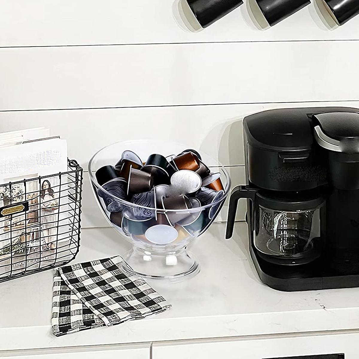 Coffee Pod Holder K Cup Holder Transparent Plastic Large Capacity