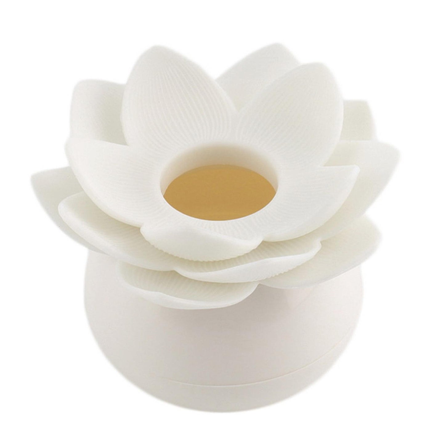 Lotus Flower Cotton Bud Holder Toothpick Case Home Decor (green)