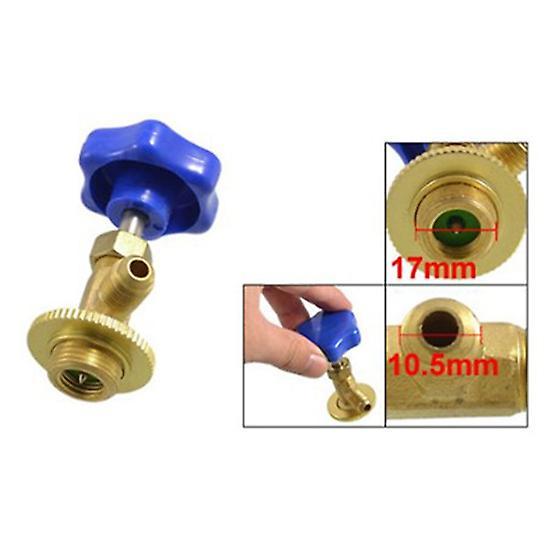 Blue Plastic Cap 17mm Threaded R134 Refrigerant Can Tap Valve Opener