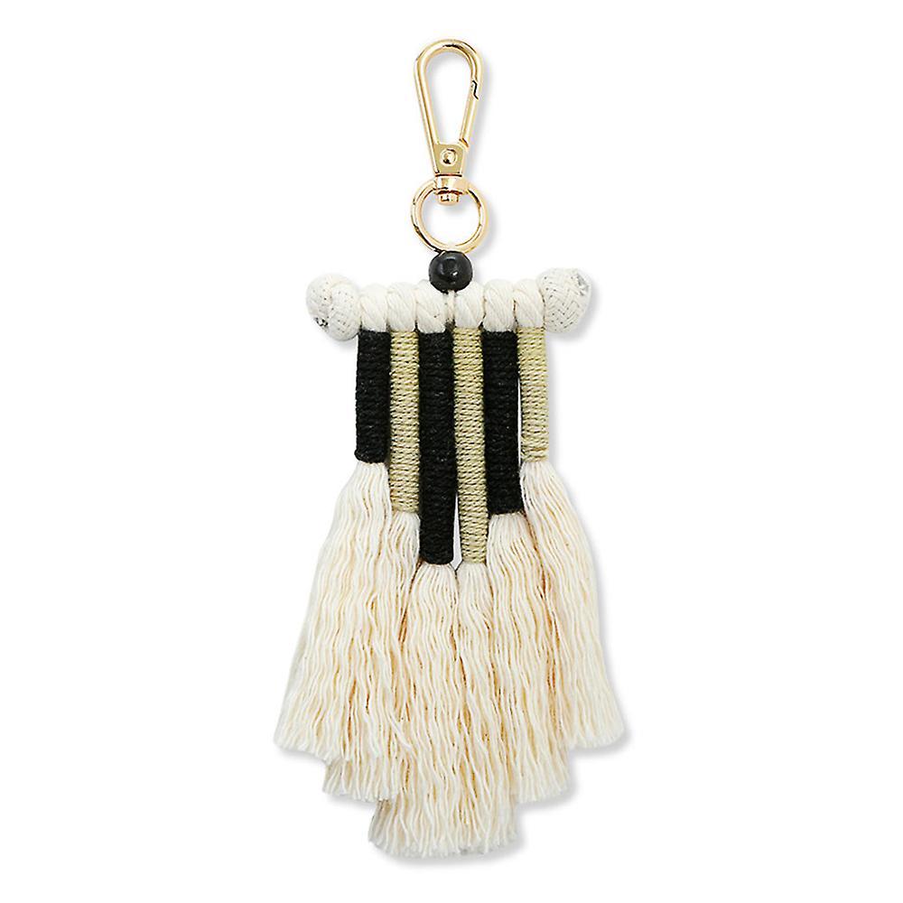 Boho Rainbow Keychain, with Tassel for Car Key Bag Purse Charm Gift,b