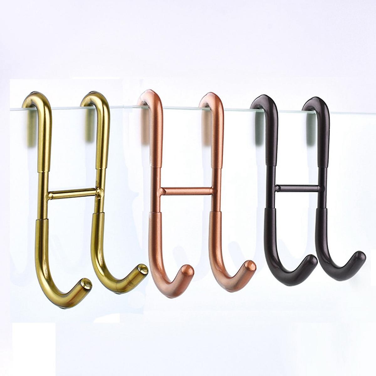 304 Stainless Steel S Hook Back Hook Of Plastic Glass Door Gold