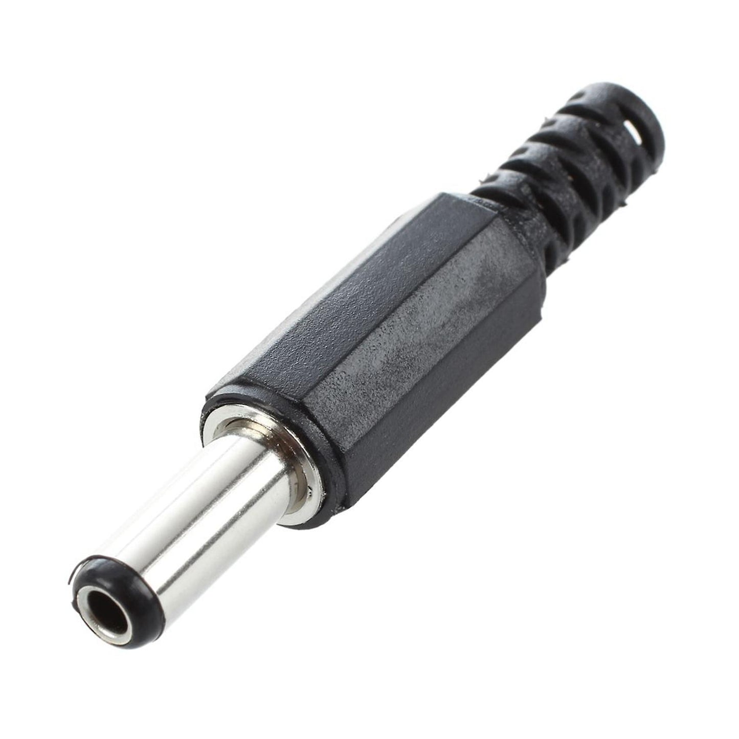 20 Pcs Black 2.5mm X 5.5mm Dc Power Male Plug Jack Adapter