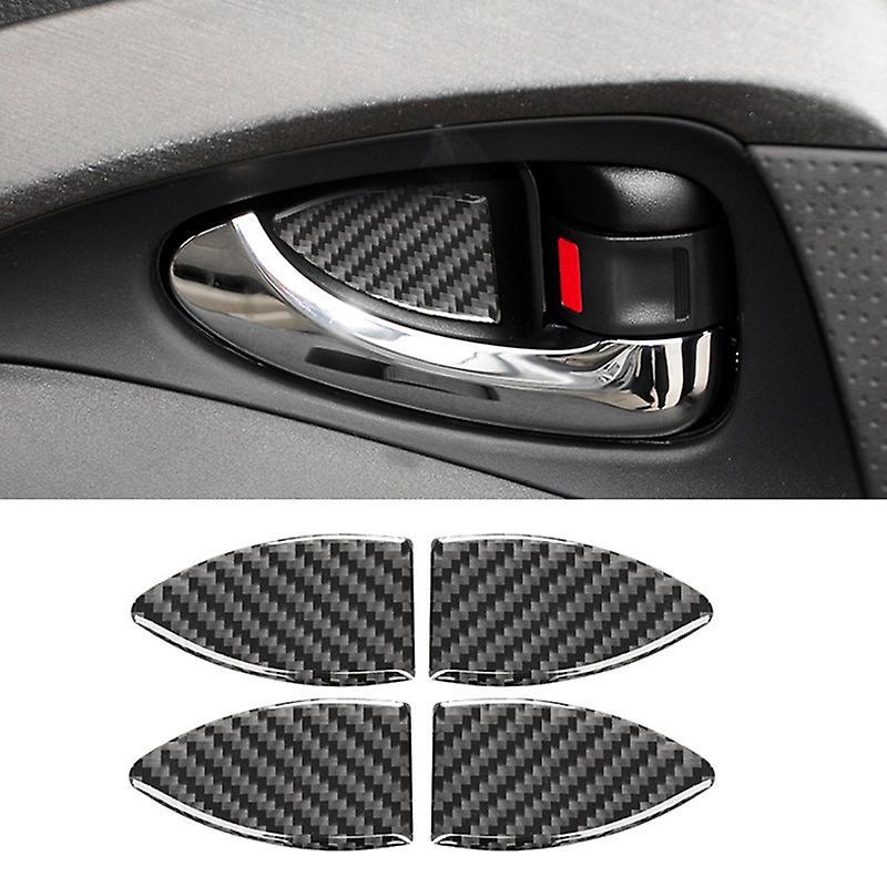 Car Interior Door Bowl Cover Trim Carbon Fiber Accessories