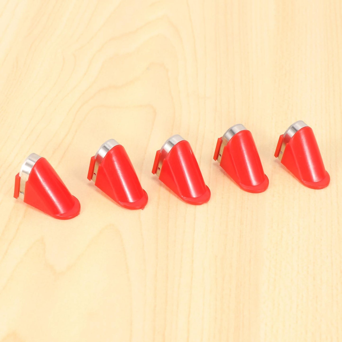 5pcs Stainless Steel Blades for Electric Vegetable Fruit Peeler (red)