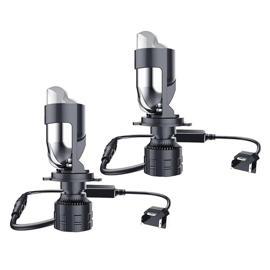 2pcs Auto Lamp H4 Bulbs Headlight for Cars White Color Lighting (rhd)