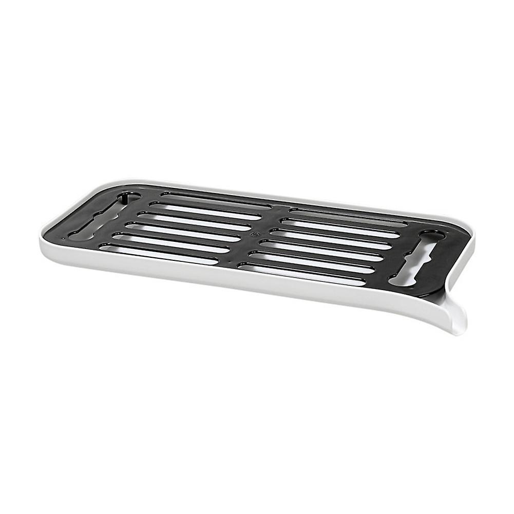 Plastic Dish Drainer Dryer Tray Large Sink Drying Rack Worktop -white