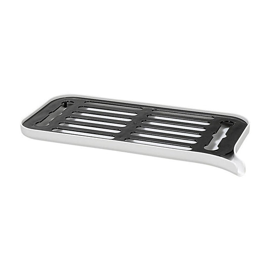 Plastic Dish Drainer Dryer Tray Large Sink Drying Rack Worktop -white