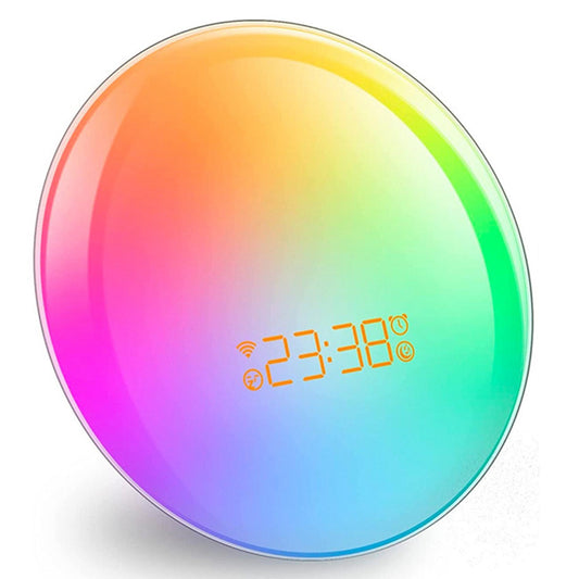 Sunrise Alarm Clock for Bedrooms, Colorful Lights Clock for Bedroom