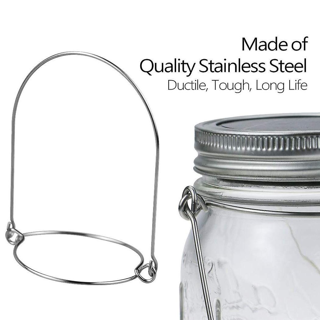 8 Pack Stainless Steel Wire Handles (handle-ease) for Mason Jar