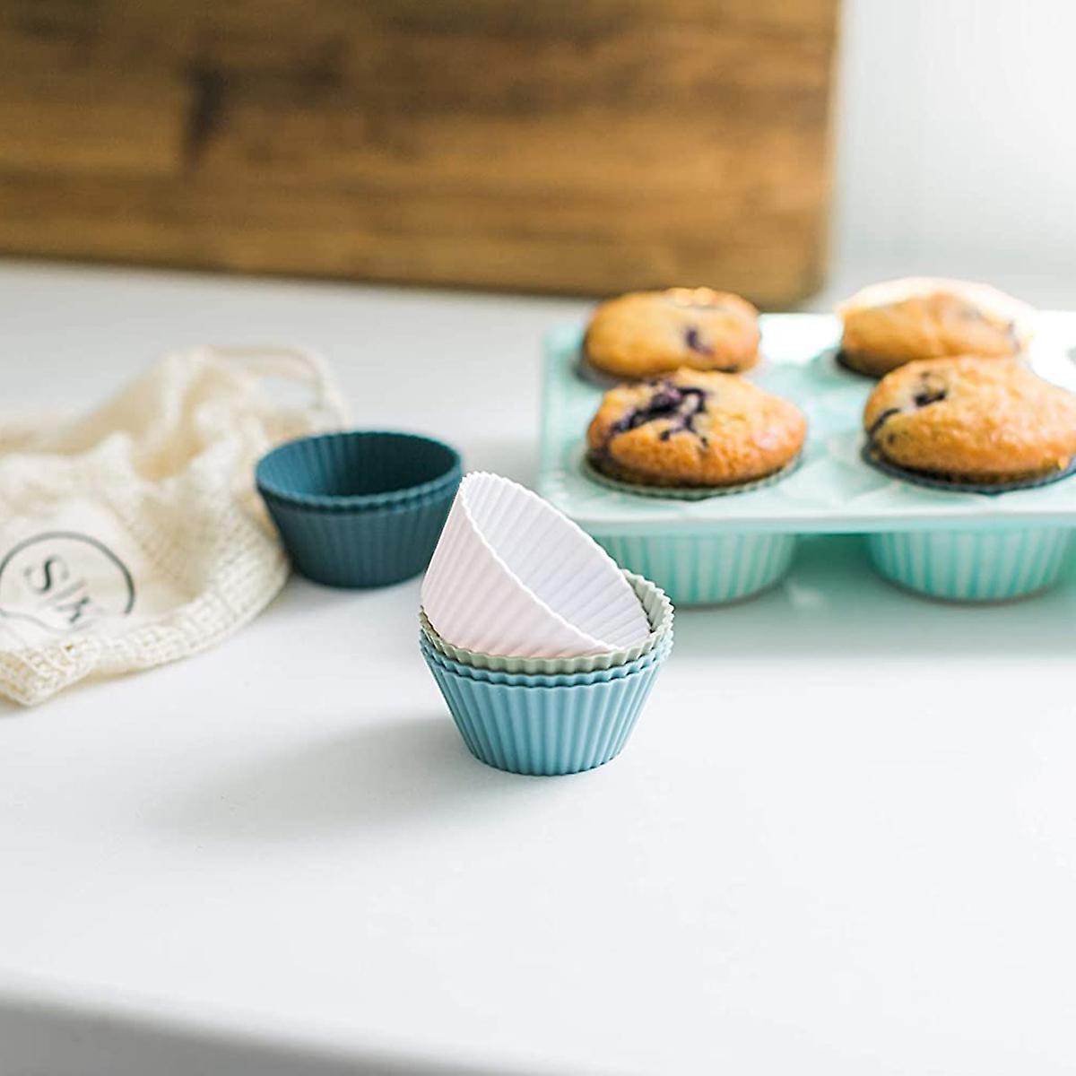 Silicone Cupcake Baking Cups 24 Pack Silicone Baking Cups