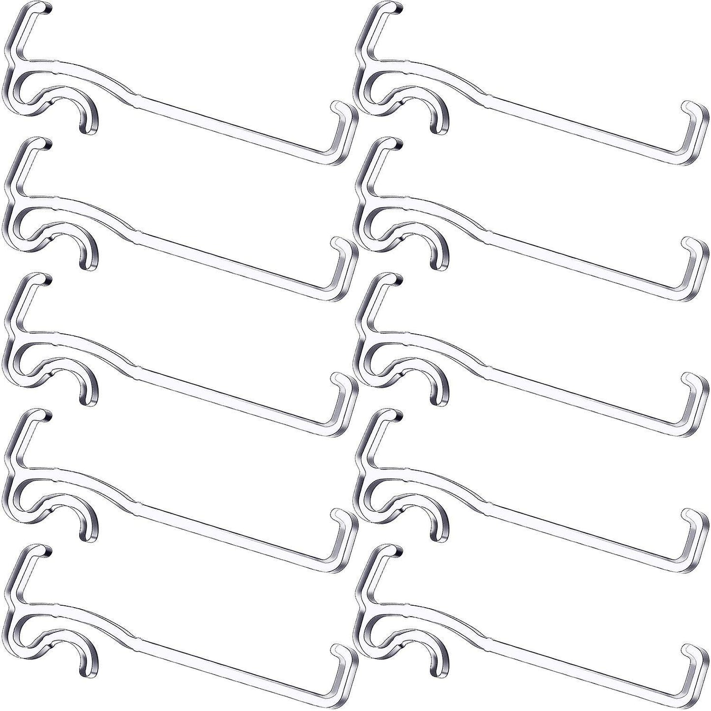 20pcs 3.5inch Clear Plastic Valance Clip for Horizontal Blind Valance