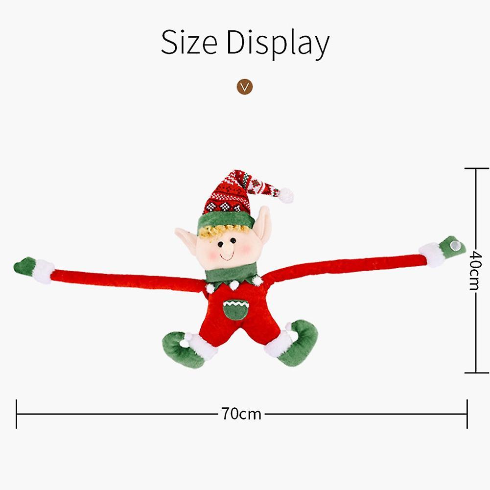 Christmas Decoration Plush Elf Doll Christmas Tree Hanging Ornament A