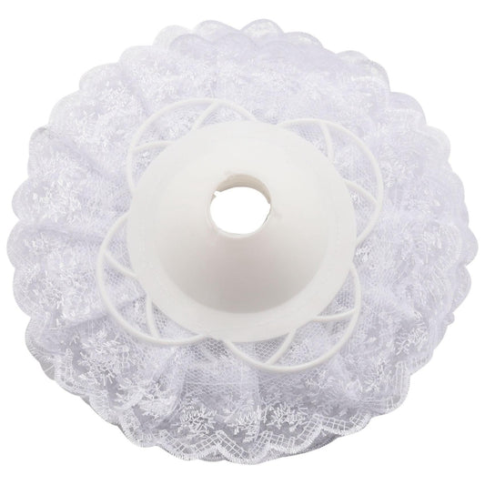 6pcs Lace Bouquet Collar, Diy Bouquet Holder Wedding Bridal White