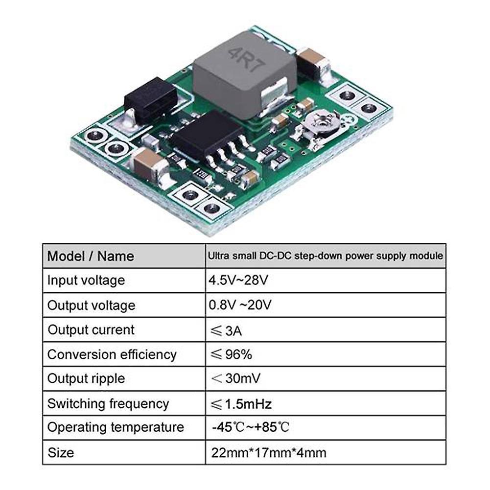 5pcs Mini Mp1584en Dc-dc Converter Adjustable Power Supply Module
