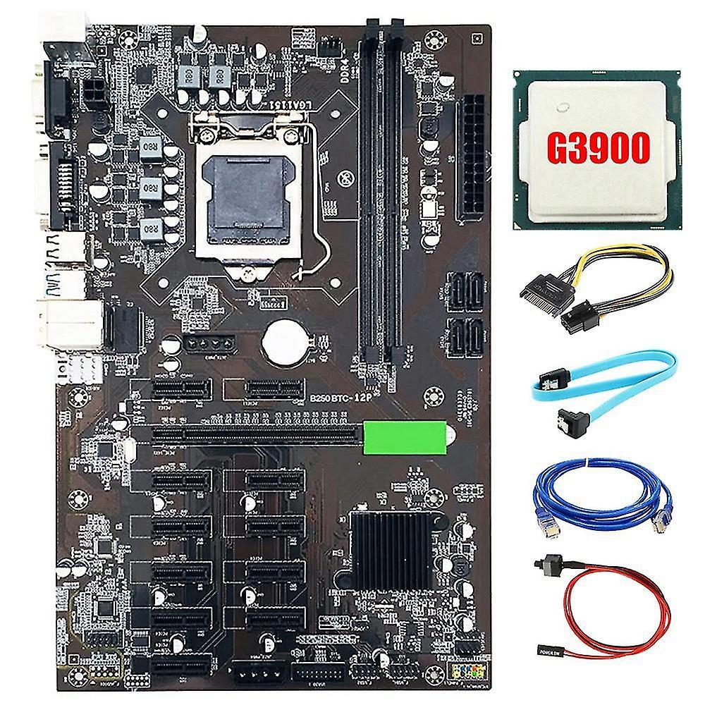 B250 Btc Motherboard Kit 12 Gpu Lga1151 Ddr4 Sata 3.0