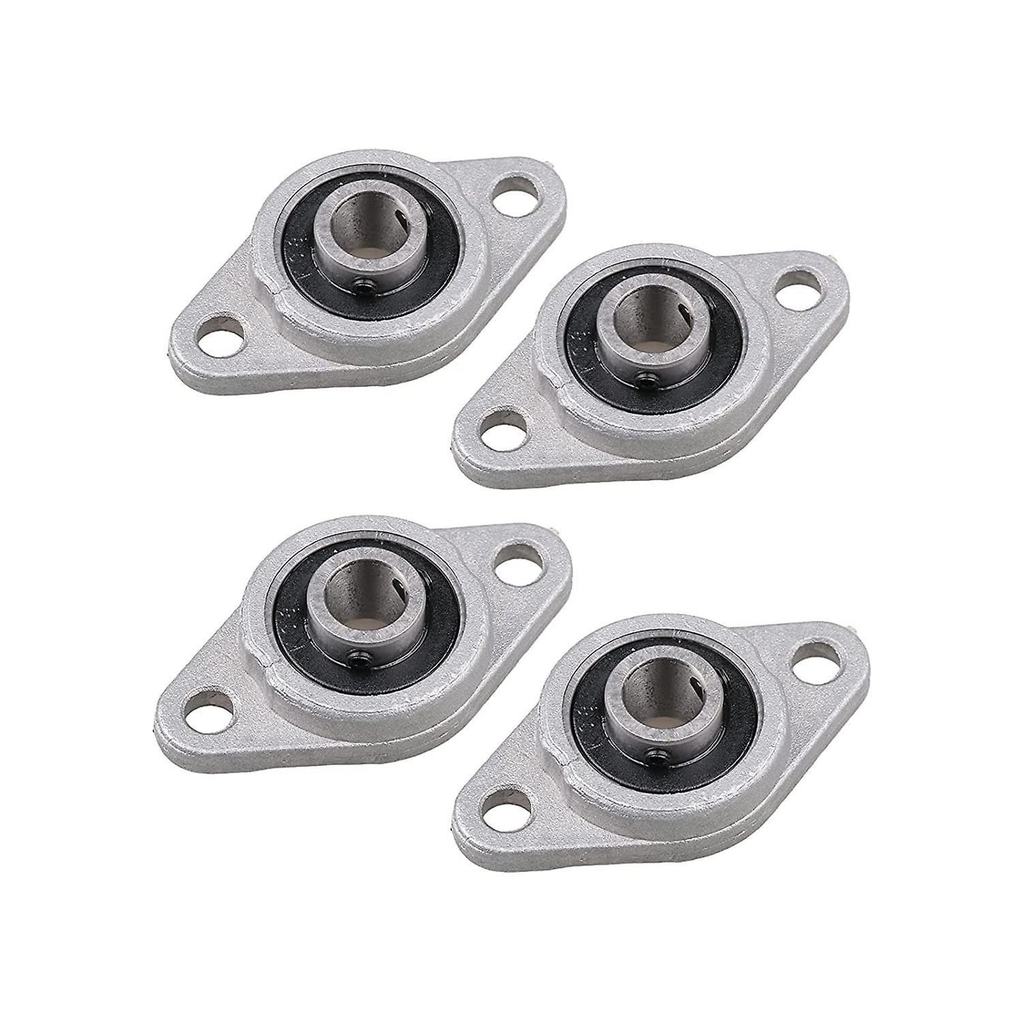 4pcs Kfl08 Pillow Block Zinc Alloy Flange Bearings, 8mm Id Mounted