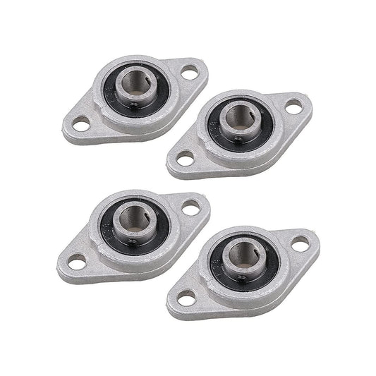 4pcs Kfl08 Pillow Block Zinc Alloy Flange Bearings, 8mm Id Mounted