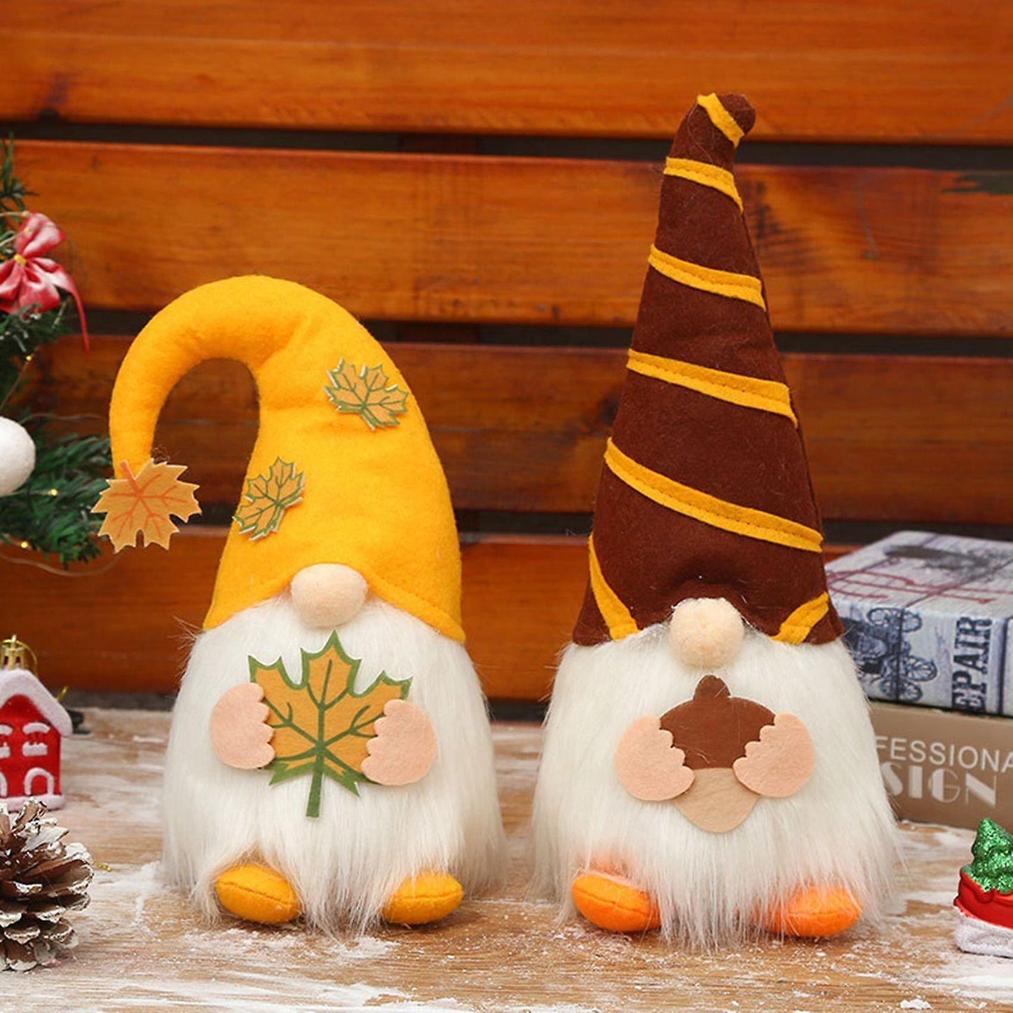 Glow Cute Gnome Merry Christmas Tree Toy Faceless Doll Gift 11x23cm