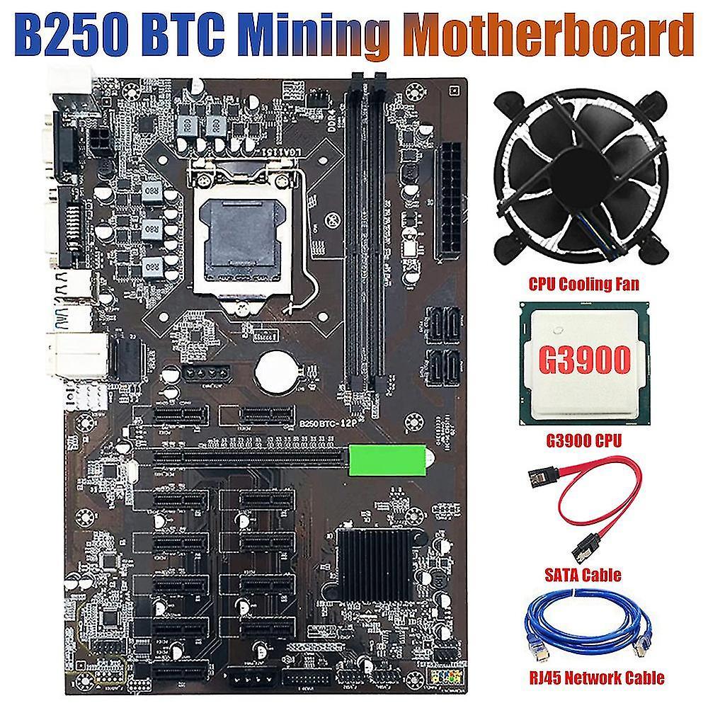 B250 Mining Motherboard Lga 1151 Ddr4 Pcie X1 Pci-e X16 12 Gpu