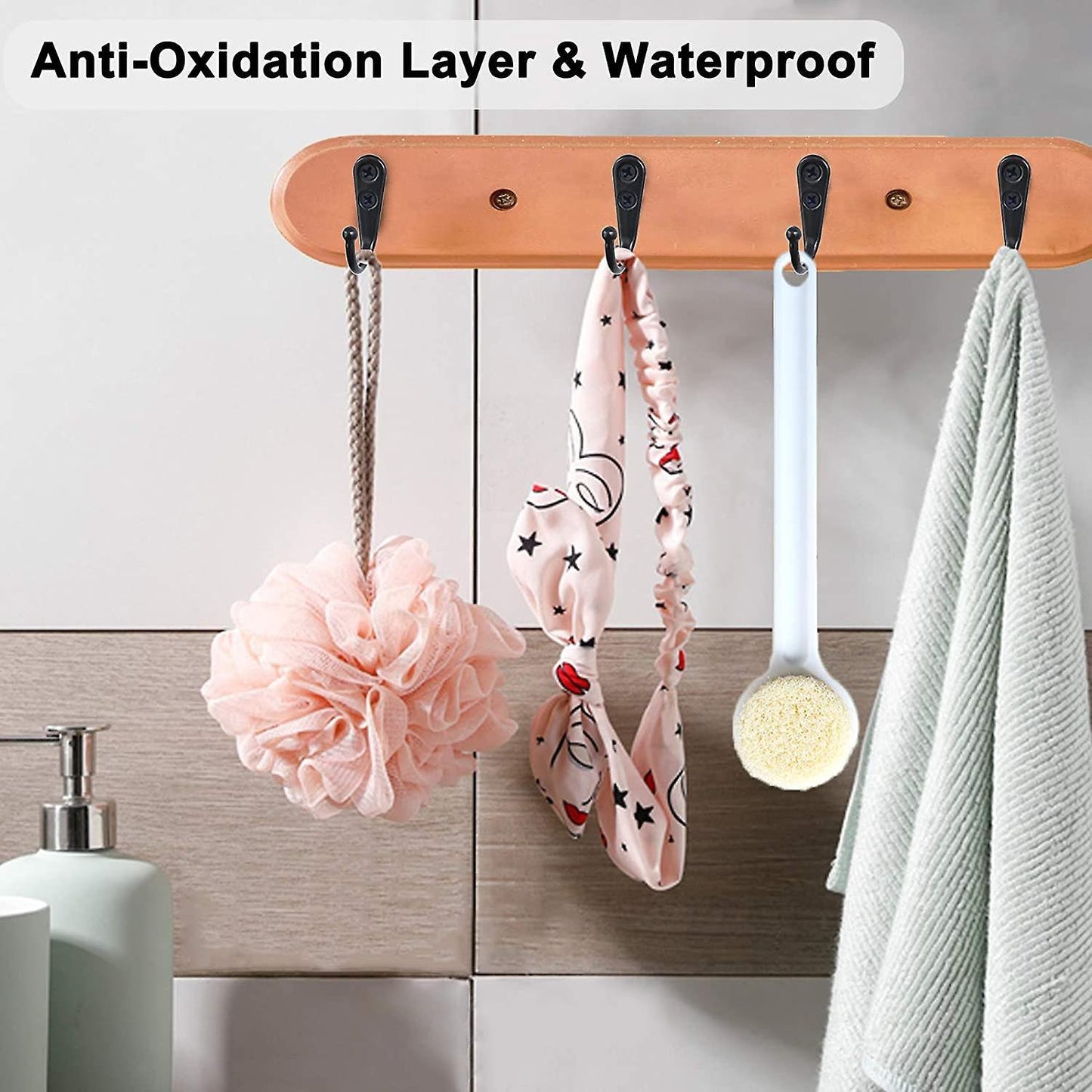 14 Pcs Wall Mounted Hooks for Hanging Towel Key Cup Single Bedroom