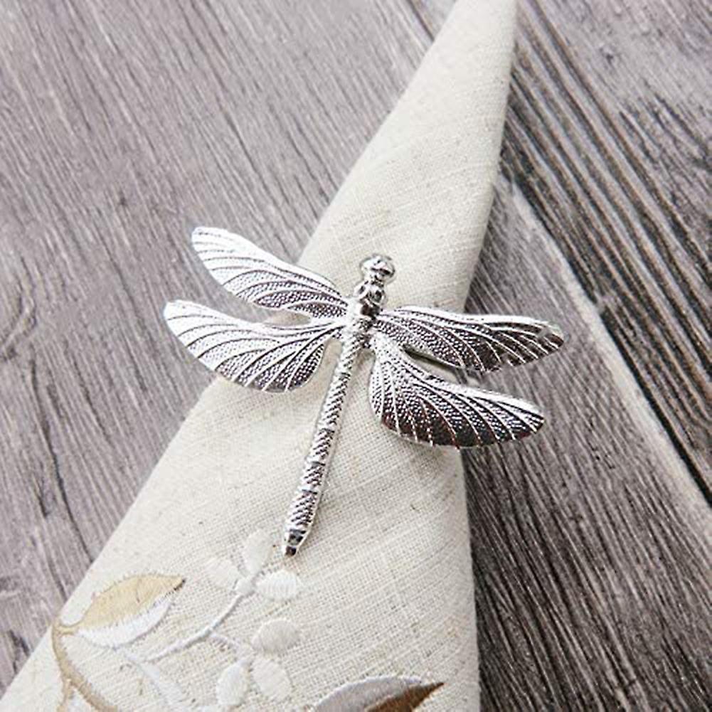 Silver Napkin Rings Set 8 for Wedding Holiday, Dinner Party Occasion