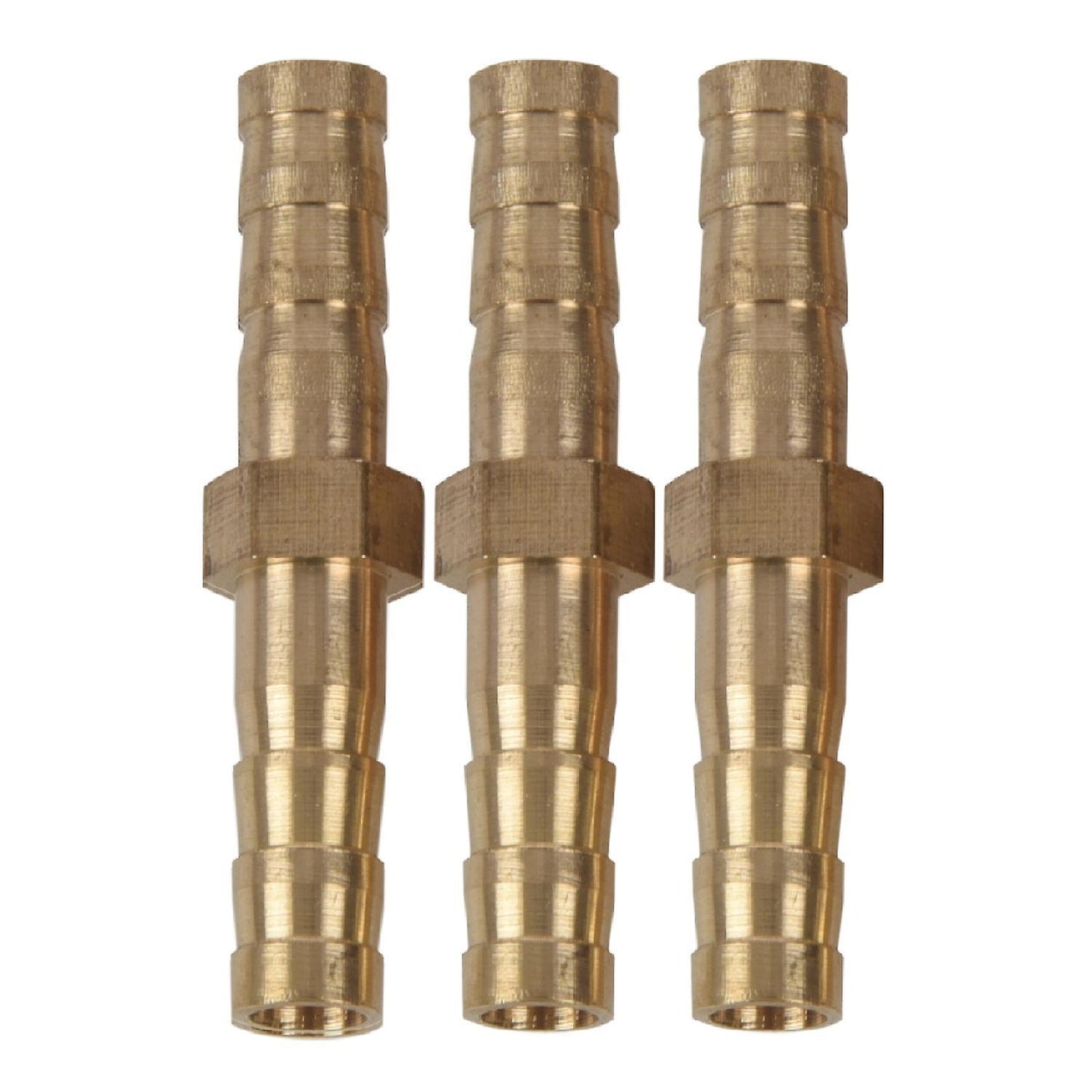 5pcs 6mm Inner Dia Air Gas Straight Hose Pipe Barb Coupler Connector