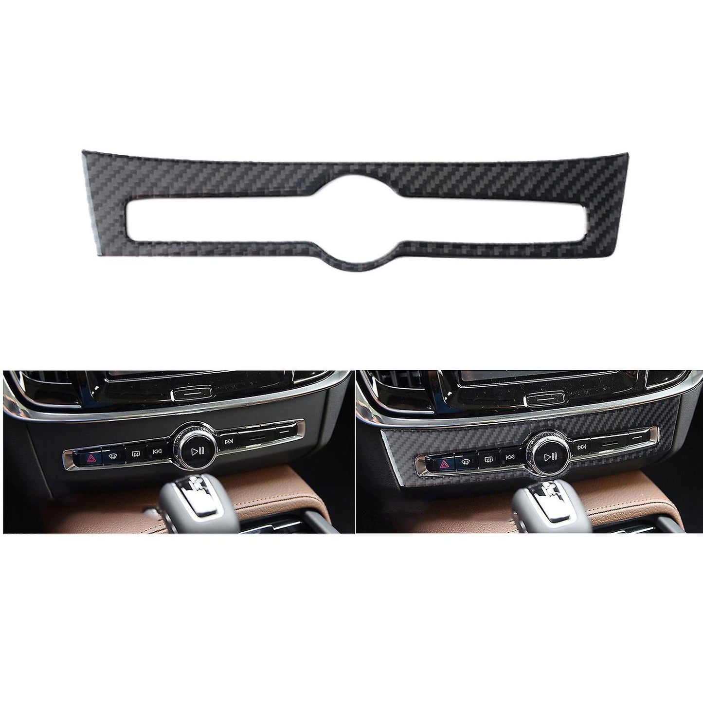 Car Volume Adjustment Frame Cover Trim for Volvo S90 S90l 2017-2019