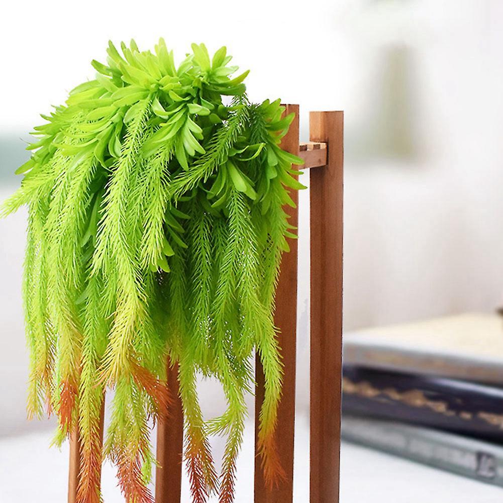 Real Touch Artificial Air Grass Green Leaves Home Green Outdoor Red