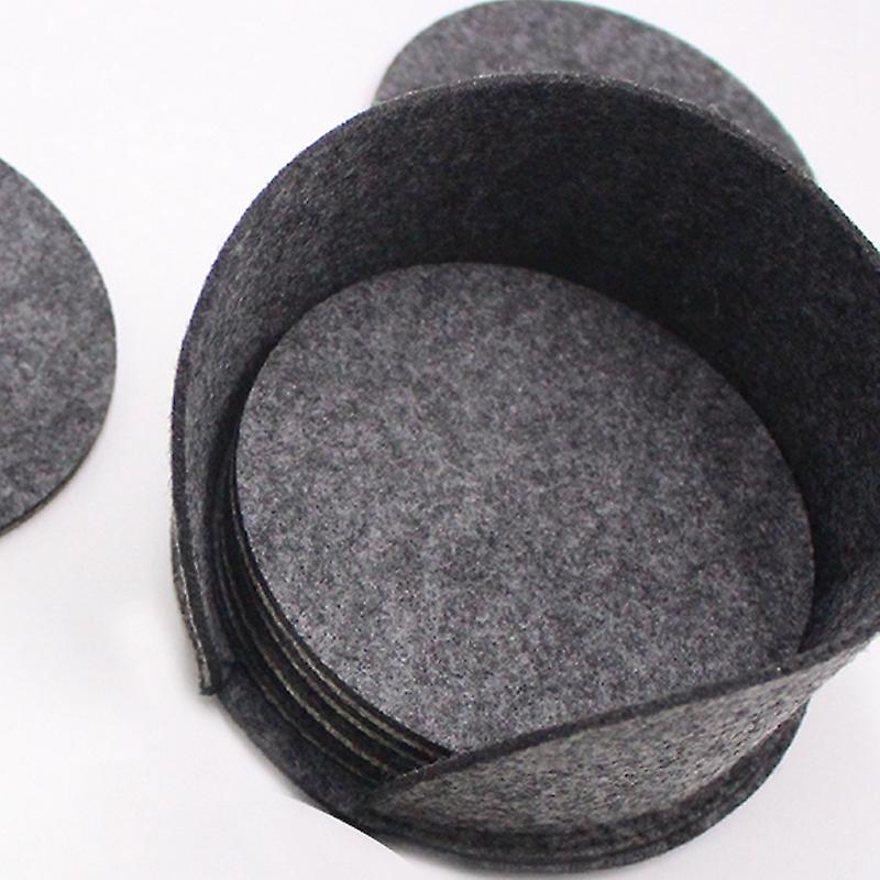 Glass Coaster, Round Coaster, with Beverage Box, Bar, Cup 10-pc Set