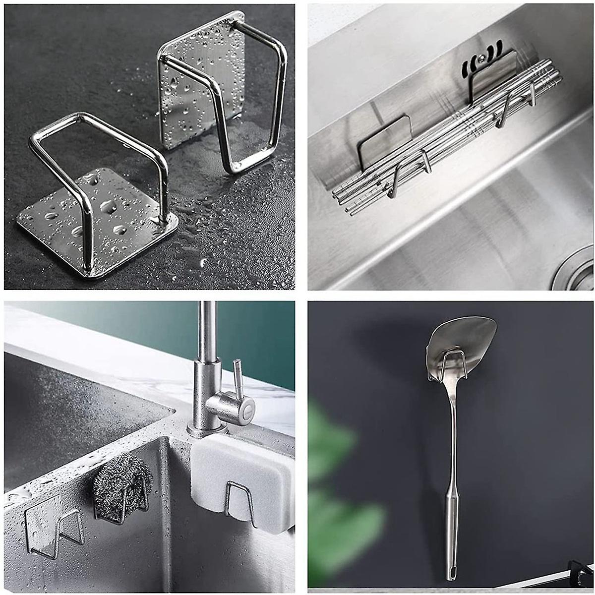 8 Non-perforated Sponge Drain Ball Rag Storage Rack Sink Rack Rack